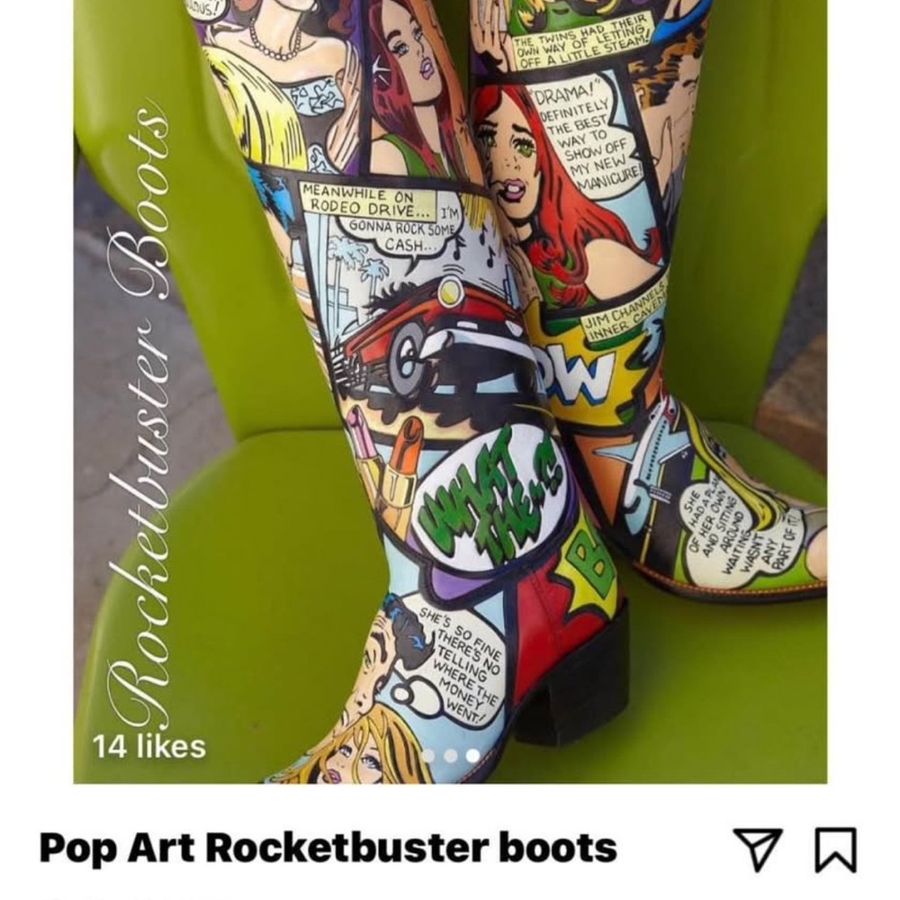 Rocketbuster Pop Art Boots - Multicolor